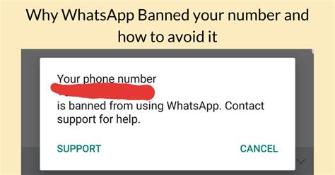 Why am I banned from using WhatsApp Business?