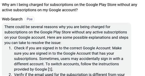 Why am I being charged for Google Play subscription?