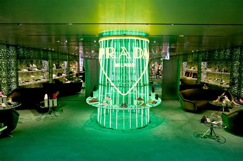 Why are Prada stores green?
