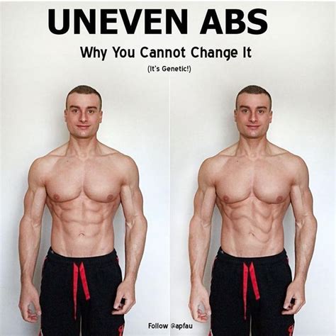 Why are abs uneven?