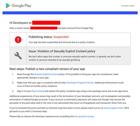 Why are apps removed from Google Play?