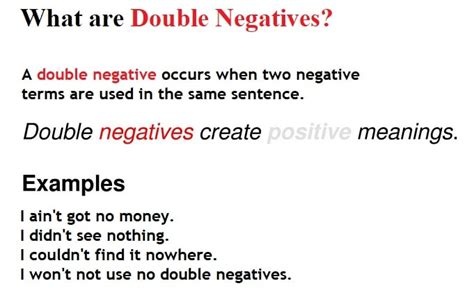 Why are double negatives confusing?