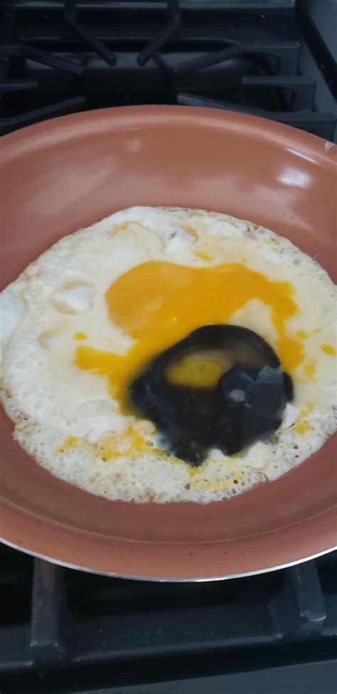 Why are egg yolks black?