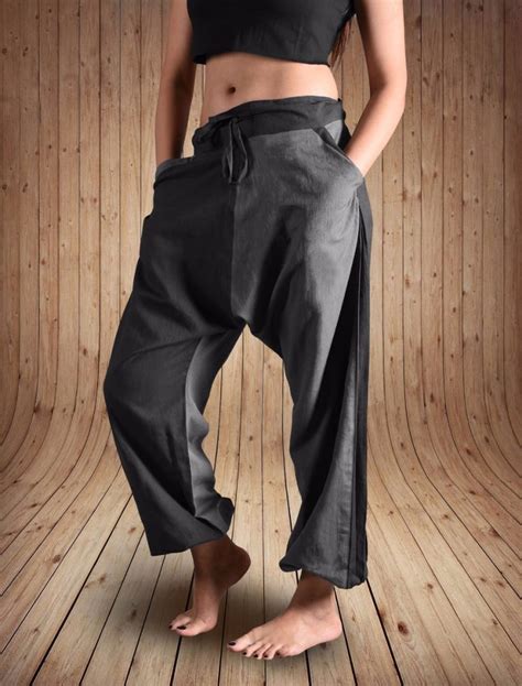 Why are harem pants so baggy?