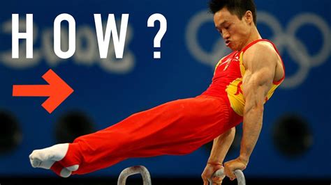 Why are male gymnasts so muscular?
