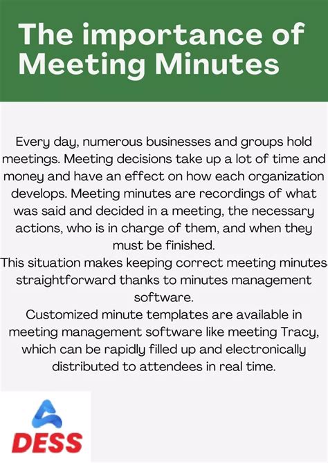 Why are meeting minutes important?