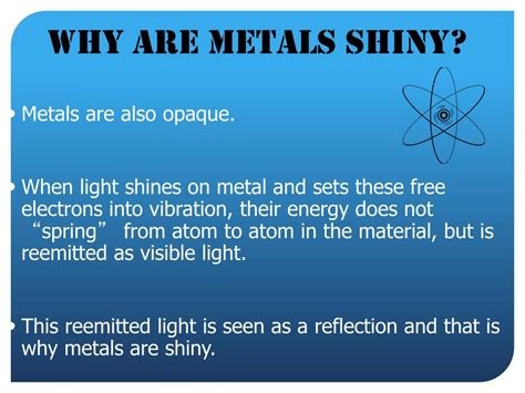 Why are metals shiny?