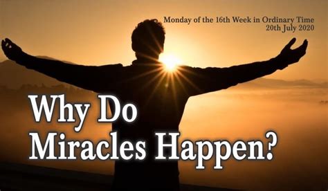 Why are miracles necessary?