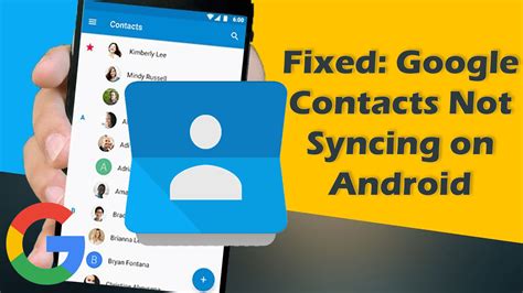 Why are my Contacts not syncing with Google?