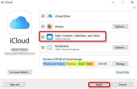 Why are my iCloud contacts not syncing with Outlook?