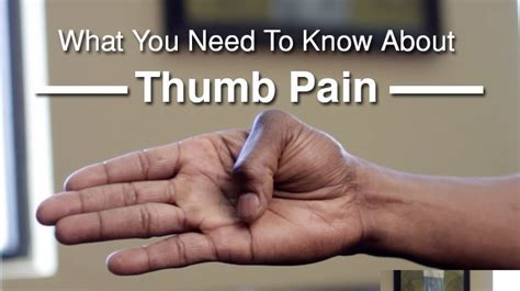 Why are my thumbs so painful?