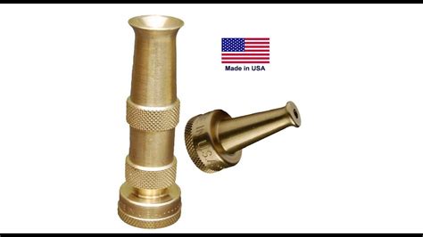 Why are nozzles made of brass?