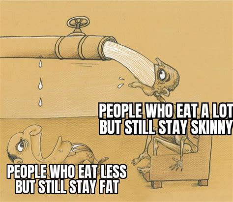 Why are people skinny even if they eat a lot?