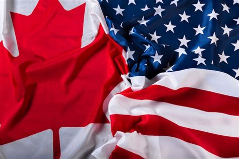 Why are there American flags in Canada?