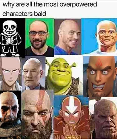 Why are villains bald?