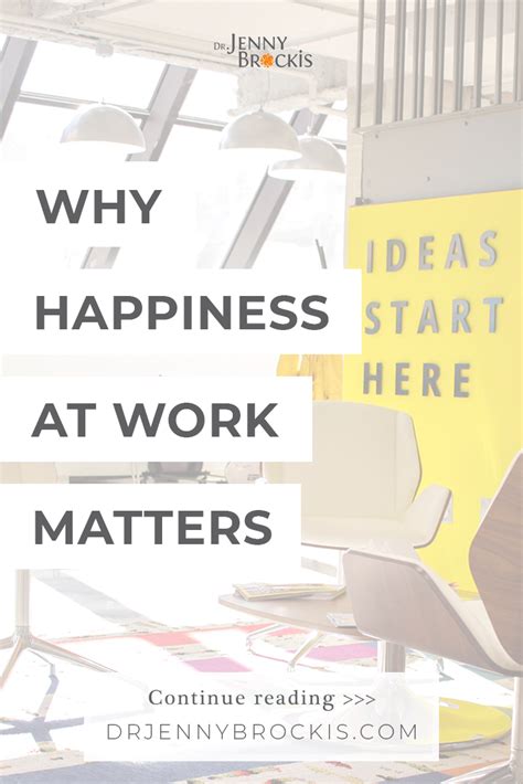 Why are you happy at work?