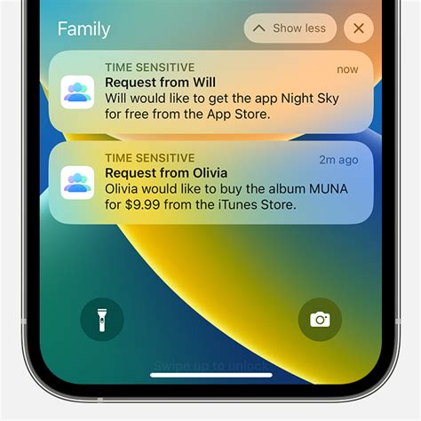 Why aren t family notifications working on iPhone?