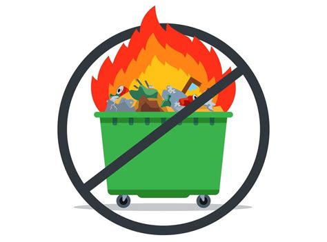 Why burning waste is not acceptable?