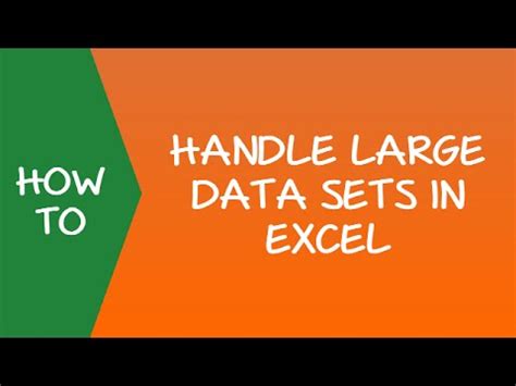 Why can't Excel handle large data?