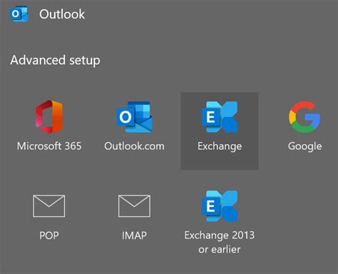 Why can't I add Exchange account to Outlook?