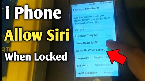 Why can't I allow Siri when locked?