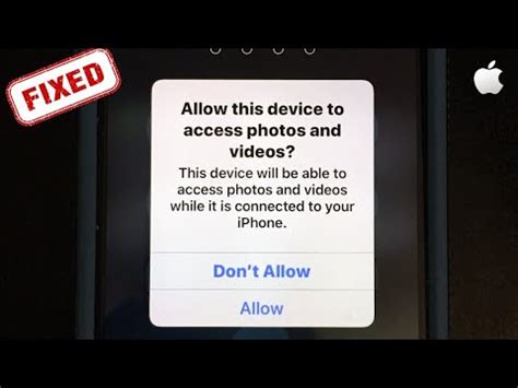 Why can't I allow photo access on iPhone?