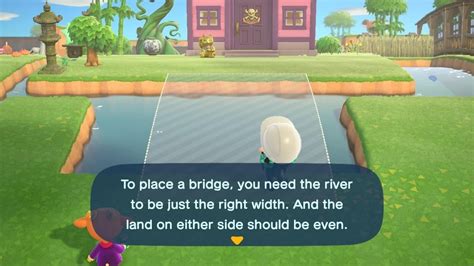 Why can't I build a bridge in Animal Crossing?