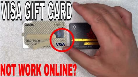 Why can't I buy anything with my Visa gift card?