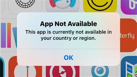Why can't I change my app store region?