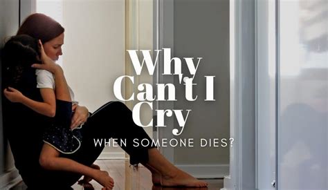 Why can't I cry over someone?