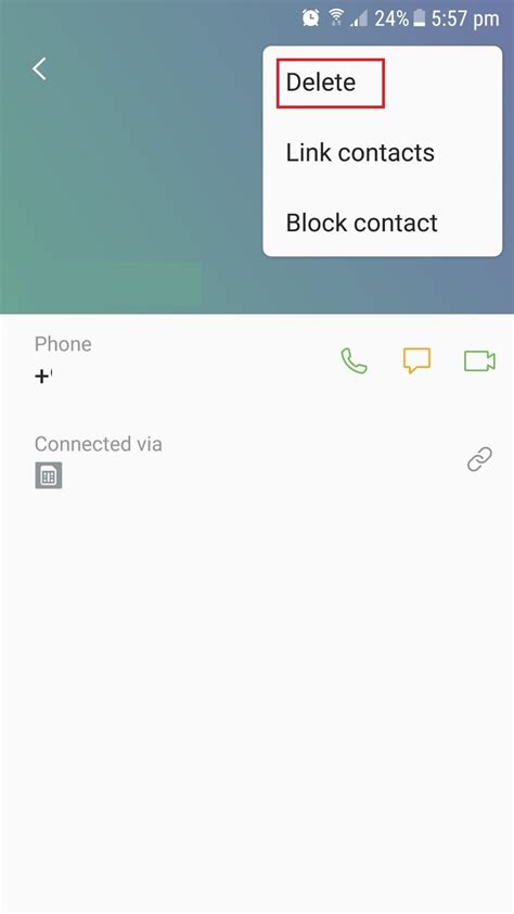 Why can't I delete Contacts on Android?