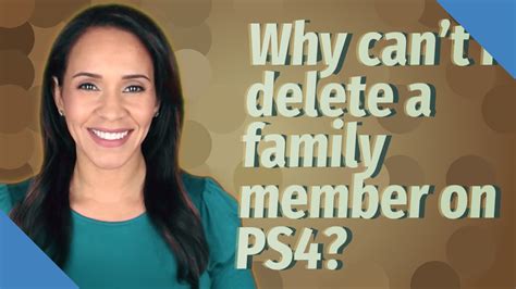 Why can't I delete my son from Family Sharing?