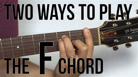 Why can't I do an F chord?