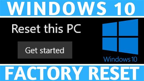 Why can't I factory reset my PC?
