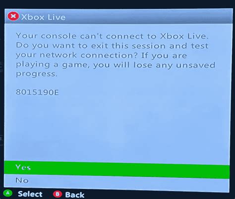 Why can't I get into Xbox Live?
