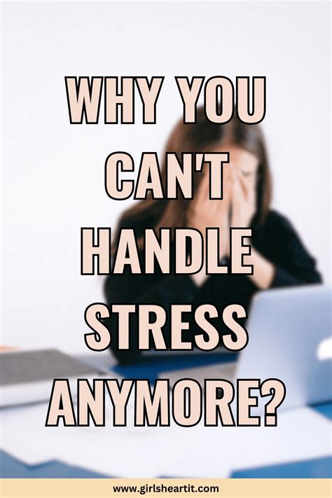 Why can't I handle stress?