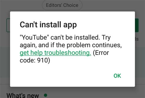 Why can't I install apps?