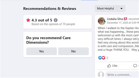 Why can't I leave a review on Facebook?