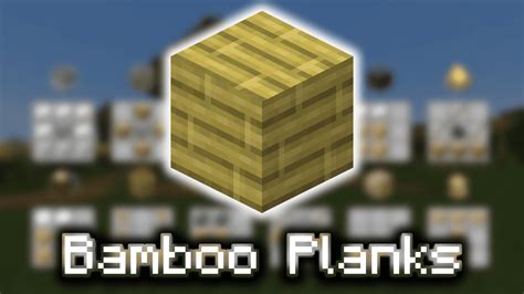 Why can't I make bamboo planks in Minecraft?