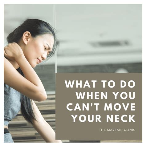 Why can't I move my neck?