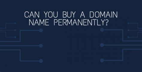 Why can't I permanently own a domain?