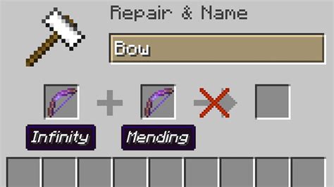 Why can't I put infinity on my bow?