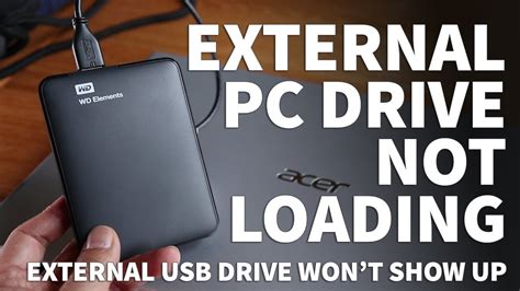 Why can't I see my external hard drive?