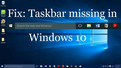 Why can't I see taskbar?