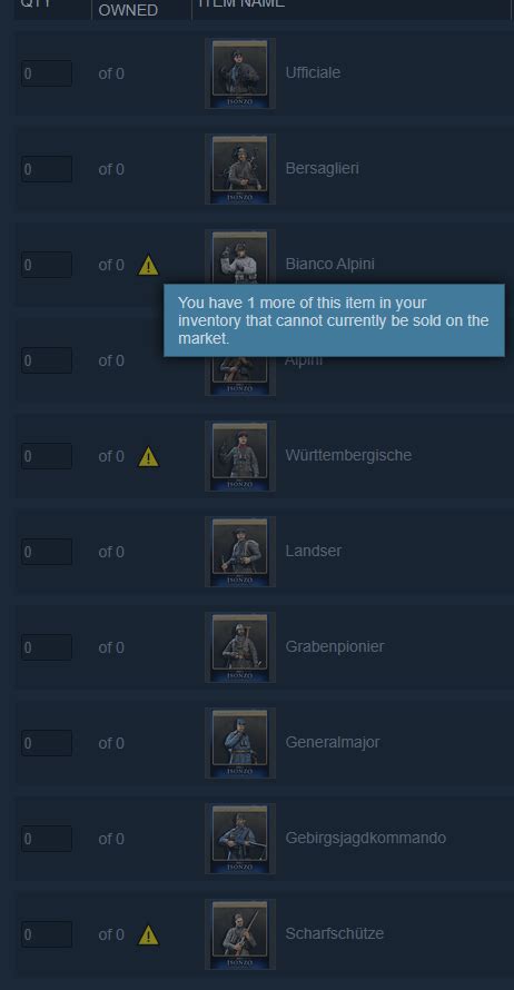 Why can't I sell my Steam items?