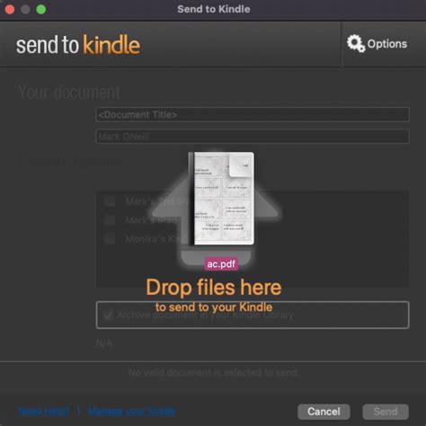 Why can't I send PDF to Kindle?