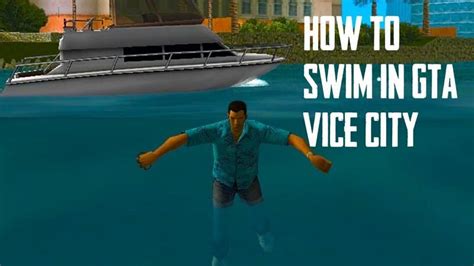 Why can't I swim in GTA Vice City?