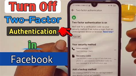 Why can't I turn off two-factor authentication?