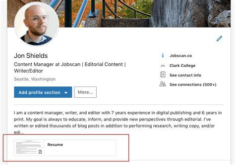 Why can't I upload a resume on LinkedIn?