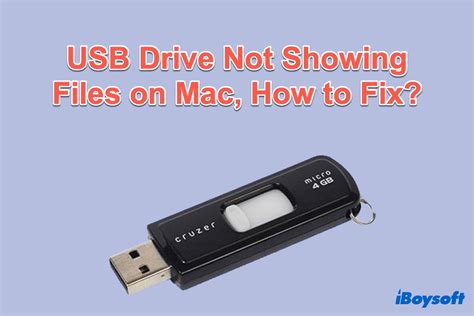 Why can't I use flash drive on Mac?